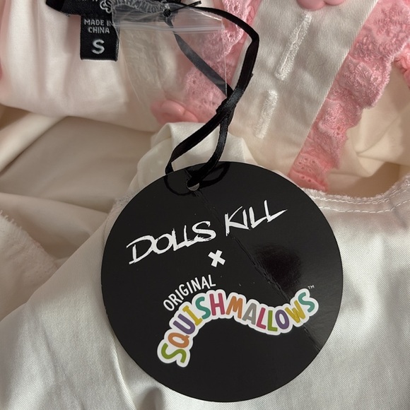 Dolls Kill x Squishmallows Cam The Calico Cat Pinafore Apron Dress - NEW - Small - Picture 7 of 10
